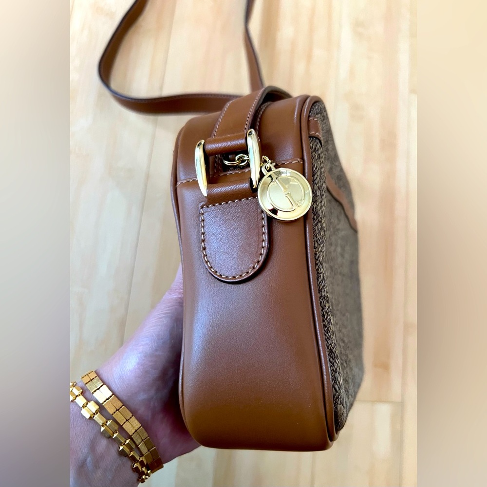 Gucci Vintage Silk Jacquard Signature Logo Crossbody/Shoulder Bag. - Picture 3 of 10
